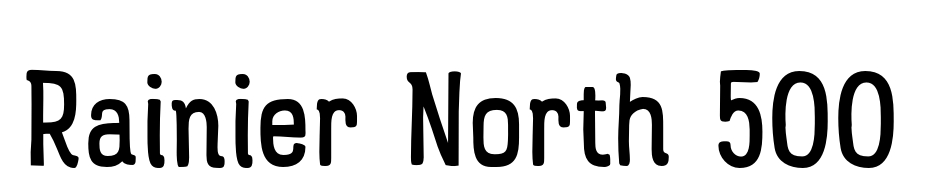 Rainier North 500 Yazı tipi ücretsiz indir